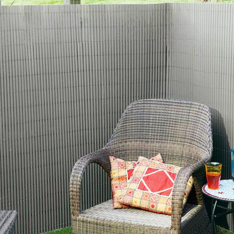 6050375 CANISSE DOUBLE FACE PVC 1900G/M2 GRIS 1X3M