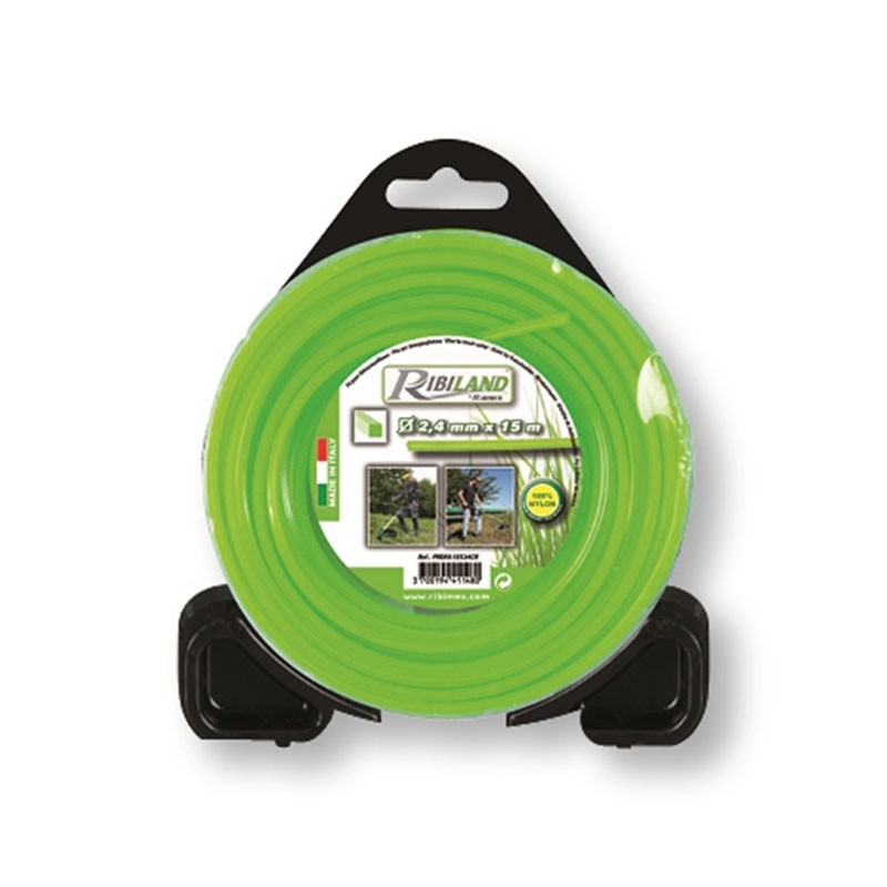 Ribiland - Square wire for brushcutter 15m - ø2.4mm