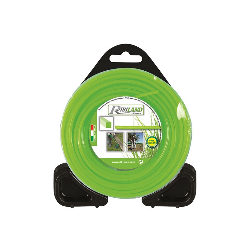 Ribiland - Square wire reel for brushcutter 50m - ø3mm