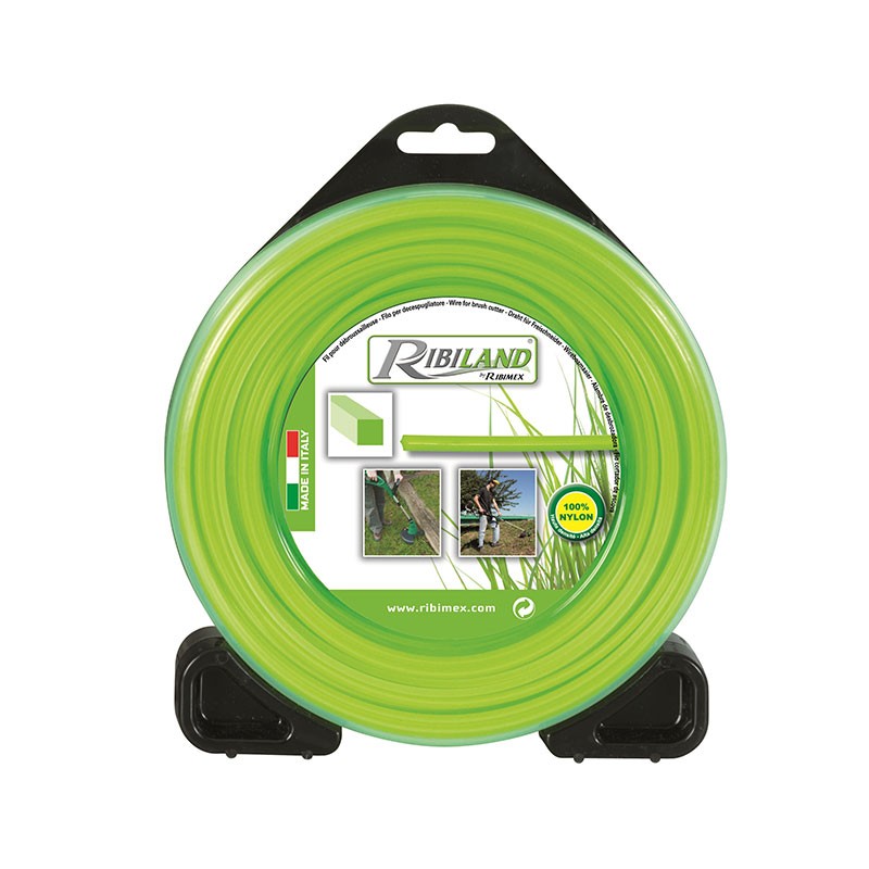 Ribiland - Square wire reel for brushcutter 30m - ø3mm