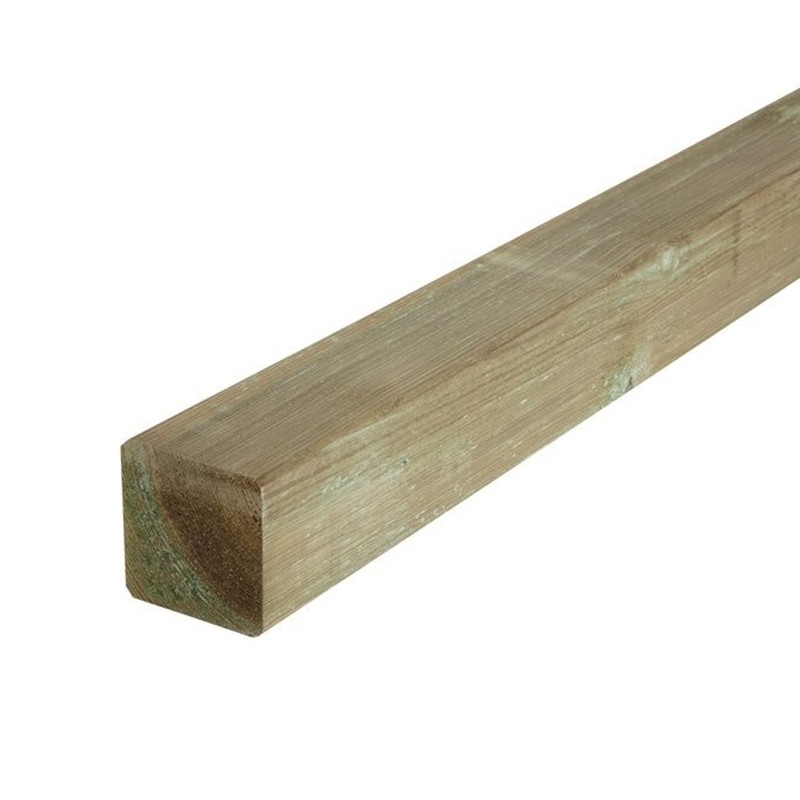 Woud-stijl - paal 90x90x1800mm