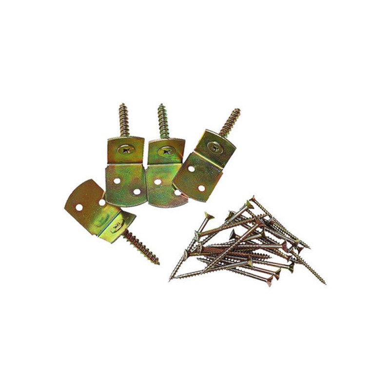 4 EQUERRES - VIS - EMBOUT 30X35X70MM