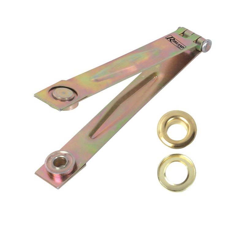 Ribiland - Set aus 50 Metallösen mit Klammer