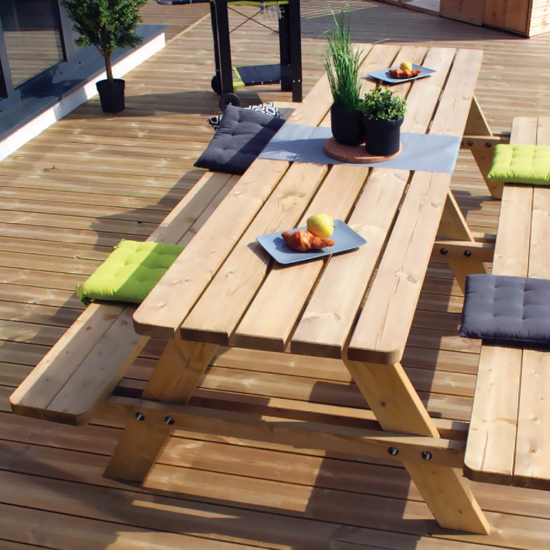 Forest-Style - Matisse picknicktafel groot 166x300x74cm