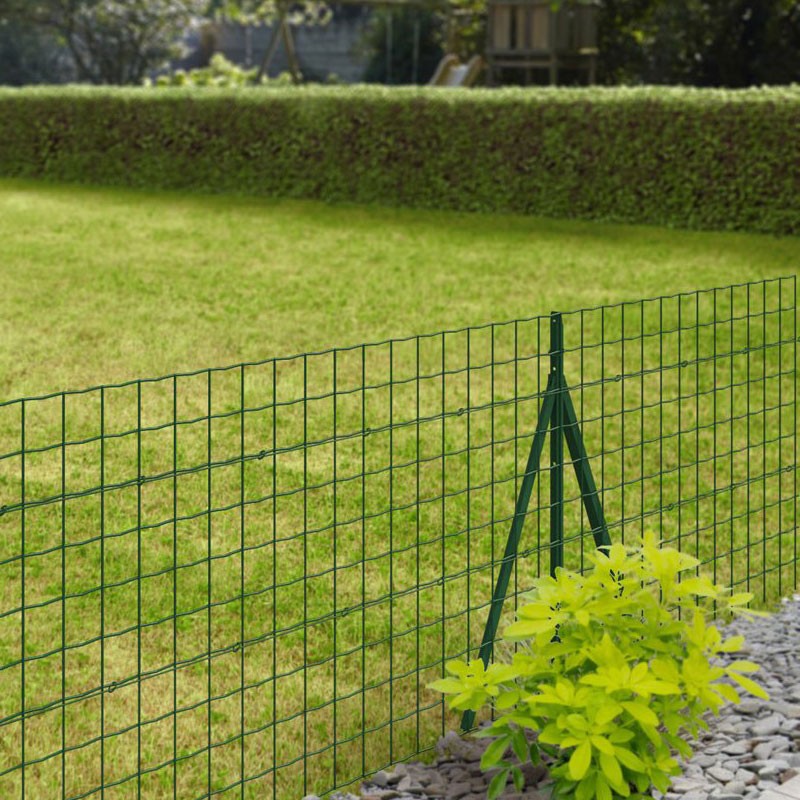 6050265 MAGLIA QUADRATA IN ACCIAIO GALVA PLASTIFICATA VERDE 25MM 1X2.5M