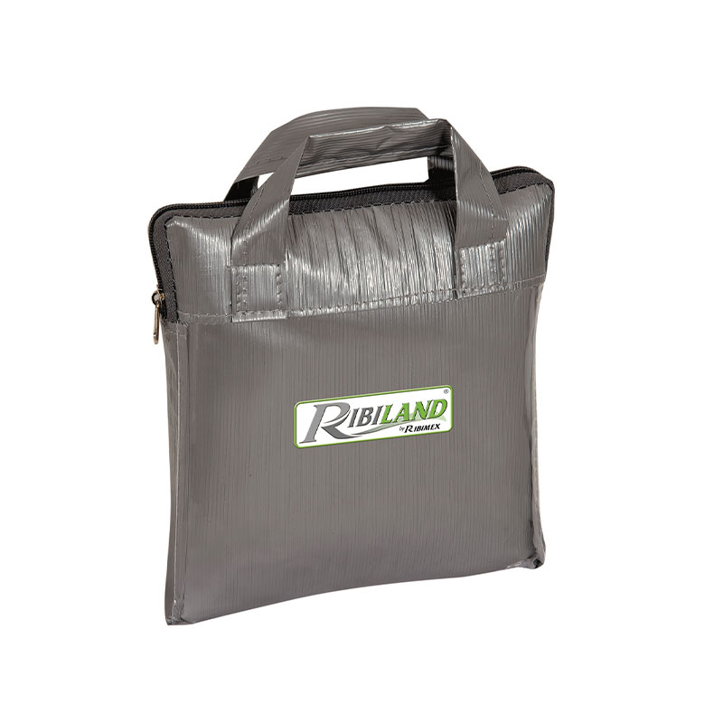 Ribiland - Housse argentée pour barbecue rond 90g/m² - ⌀70x75cm