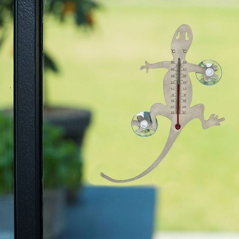 6080107 TERMÓMETRO DE PAREDE SALAMANDRA EM VENTOSA EXTENSÍVEL METÁLICA