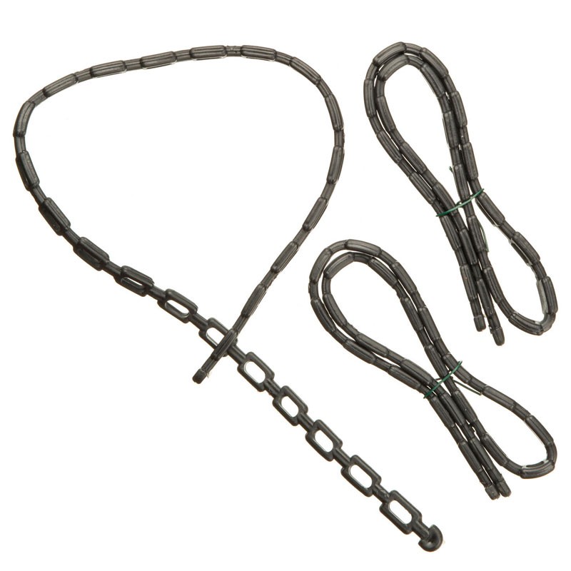 Nature - Lien attache de tuteurage en PE noir - 54 cm - 3 X