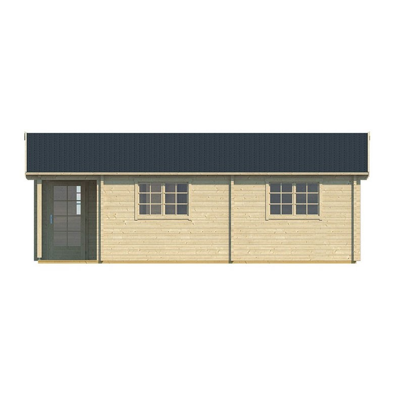 ARDEE CHALET IN 70MM RUNDHOLZ