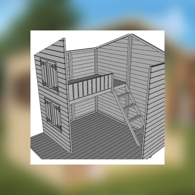 MAISONNETTE DE JEUX CENDRILLON AVEC CARTON BITUME