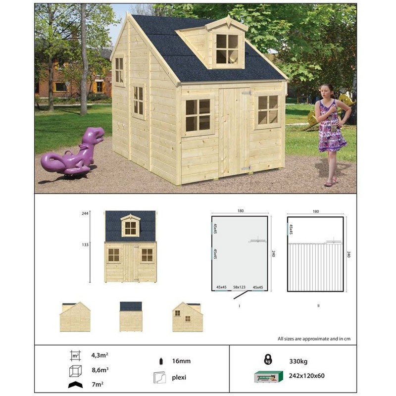 CASA DE JUEGOS ALICE CON CAJA DE BETÚN