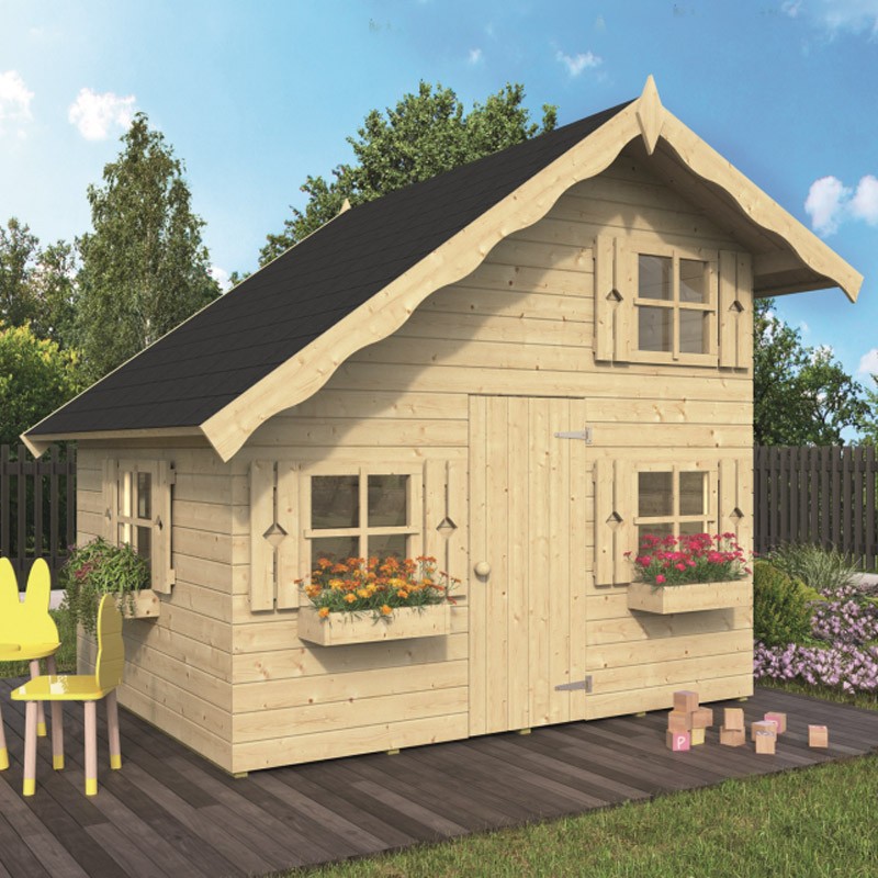 Tuindeco - Maisonnette de jeux Lola - 220 x 180 x 230 cm