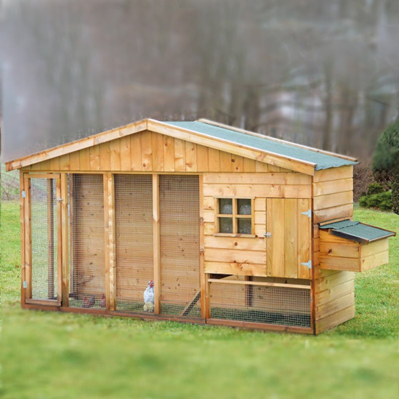 Tuindeco - Hühnerstall Bielefelder - 302 x 90 x 190 cm