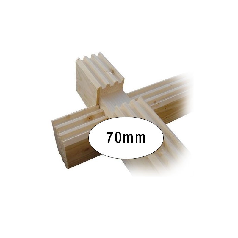 CHALET SKERRIES EN MADRIERS DE 70MM