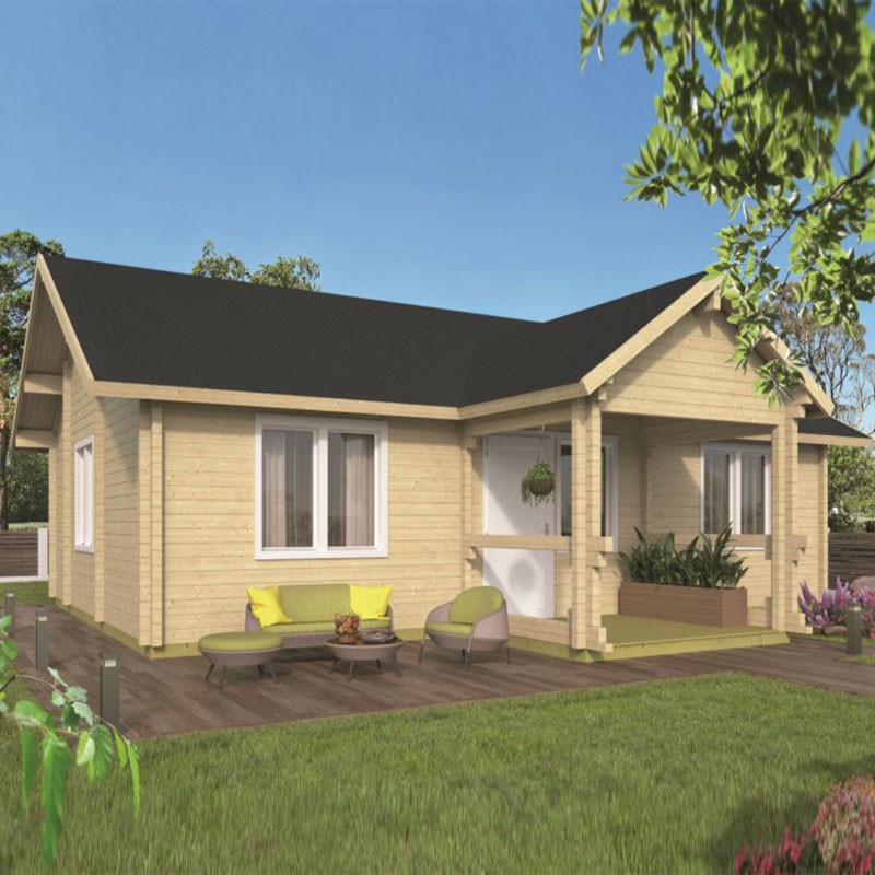 Tuindeco - Chalet in legno massiccio 68,10 m² - 92mm - Qualità residenziale - Finn