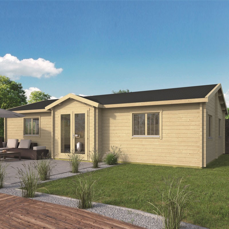 Tuindeco - Chalet in legno massiccio 65,9 m² - 70mm - Qualità residenziale - Skerries