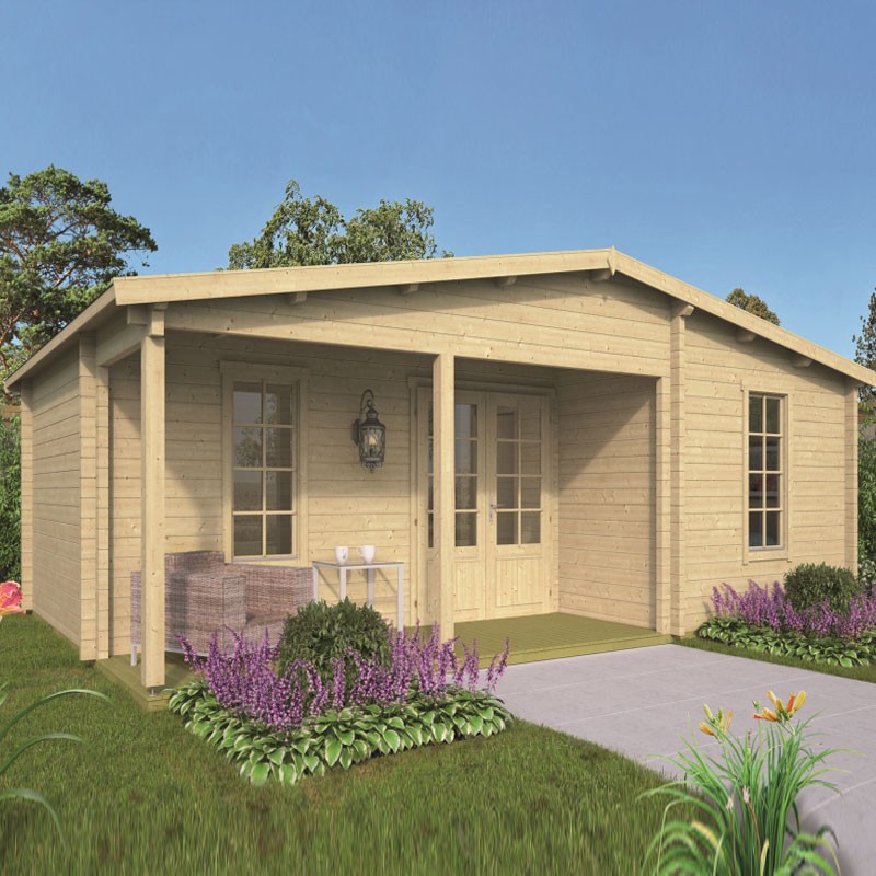 Tuindeco - Log cabin 25,2 m² - 70mm - Residential quality - Ollie