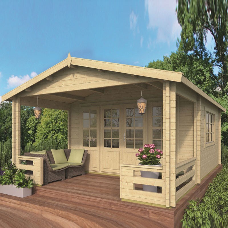 Tuindeco - Casetta di legno 21.80m² - 58mm - Qualità residenziale - Nottingham