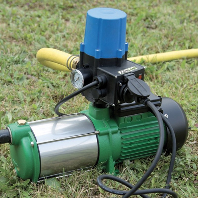AQUACONTROL PRO ELEKTRONISCHE REGELAAR MET MANOMETER EN STOPCONTACT