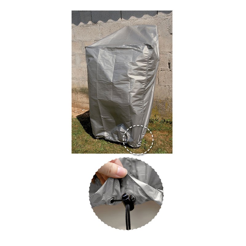 HOUSSE 90GR GRISE PR BBQ RECT 130X70XH80CM