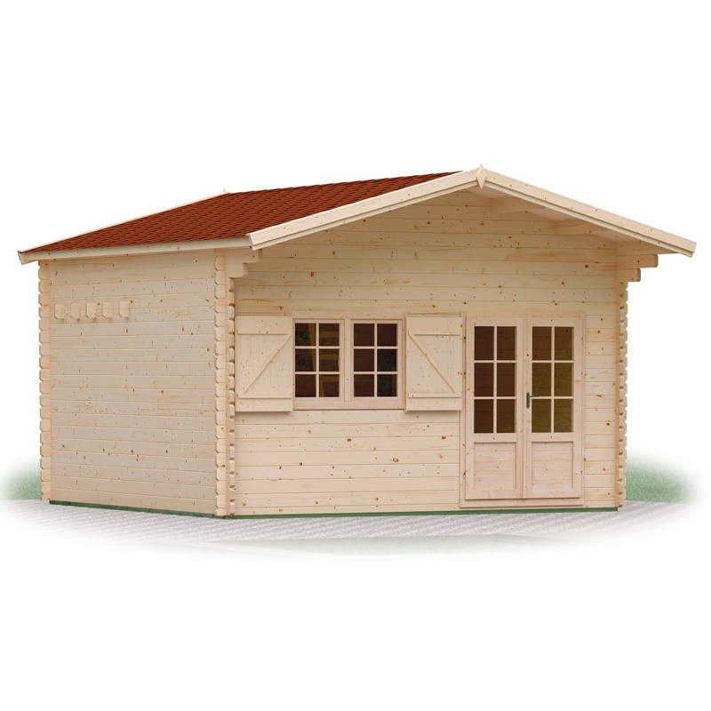 Madeira - Garden Shed JASMIN Mezzanine 22 m² - 470 x 470 cm