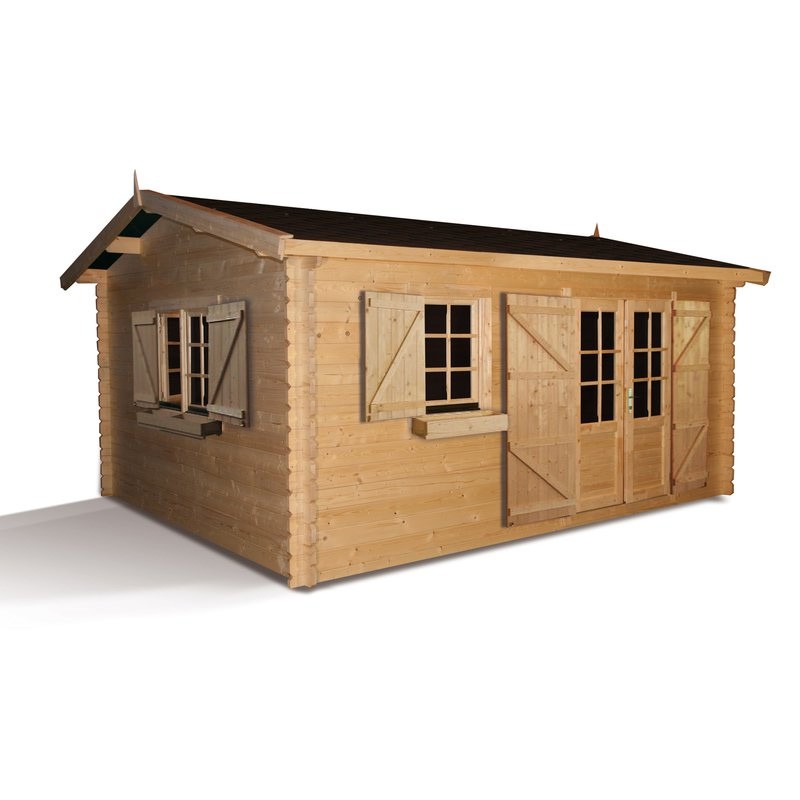 Madeira - Garden shed ELISTA 17,5 m² - 500 x 400 cm