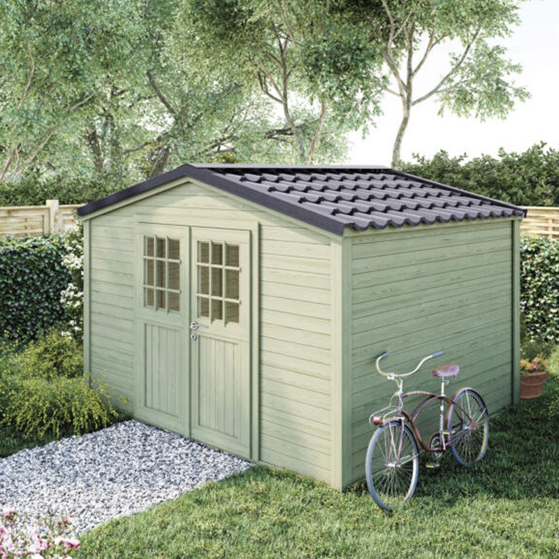 ABRI SHELTY PLUS 9M2 330X280 CERLAND EPICEA NORD