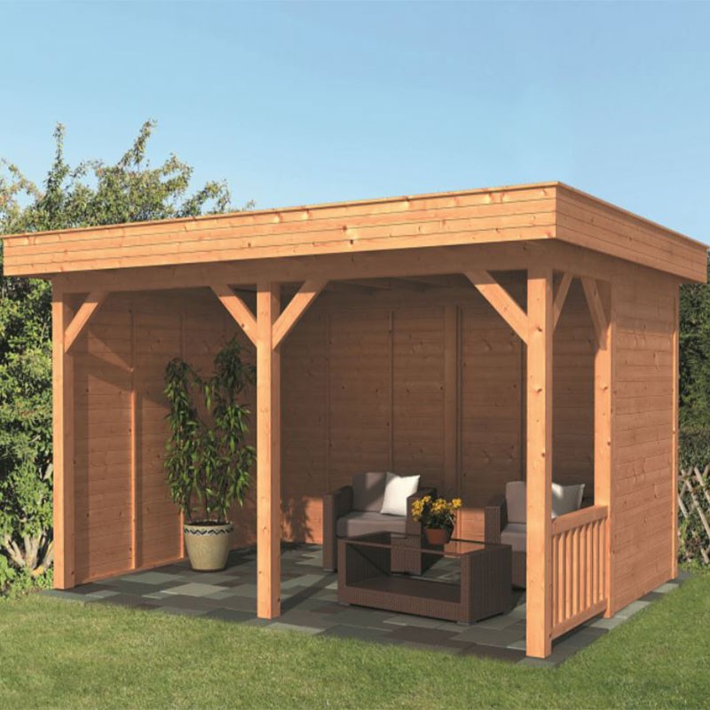 Tuindeco - Construcción modular de jardín Oslo L tipo 3 - Muro natural