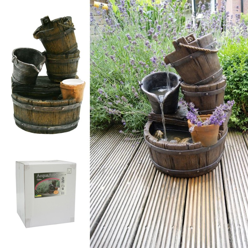 1387046 AA HALIFAX JEU D EAU TONNEAUX ET SEAUX 350L/H 56.5X38.5X34CM