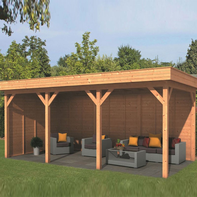 Tuindeco - Modular garden building Oslo L type 6 - Natural wall
