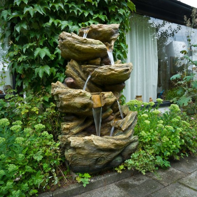 Fontaine cascade lumineuse SEDONA Hauteur 134 CM