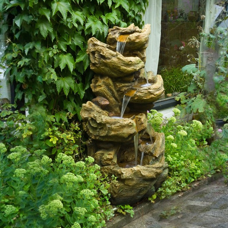 Fontaine cascade lumineuse SEDONA Hauteur 134 CM