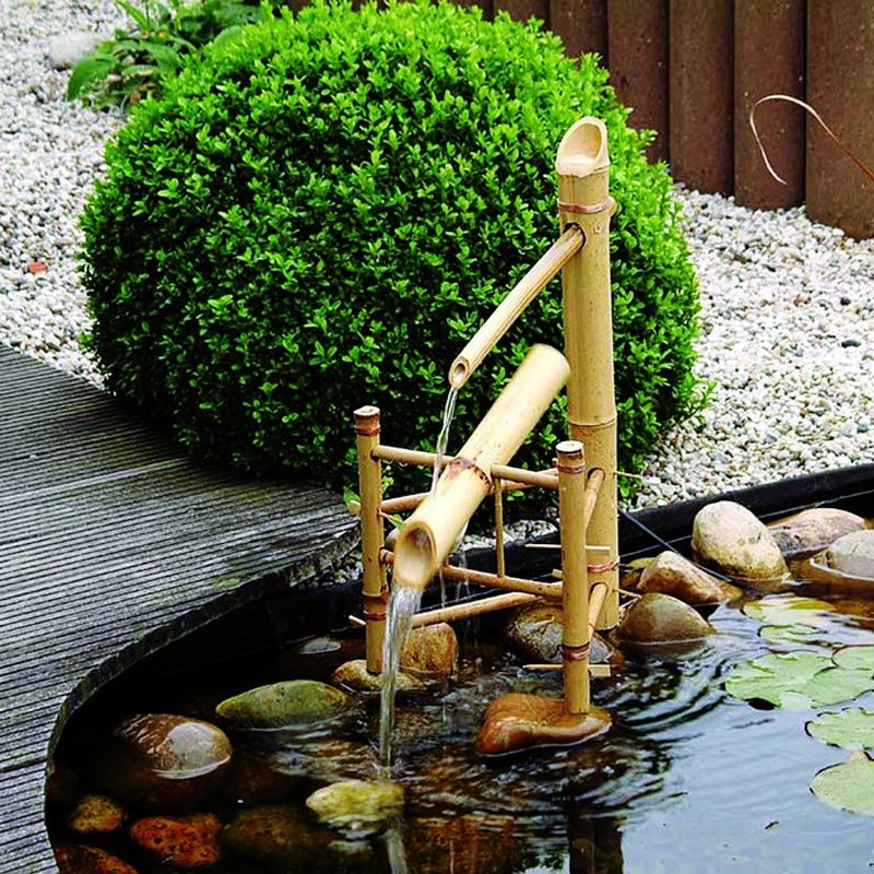 1221602 AA BAMBOO - JEU D EAU CASCADE BAMBOU 66X39X30CM
