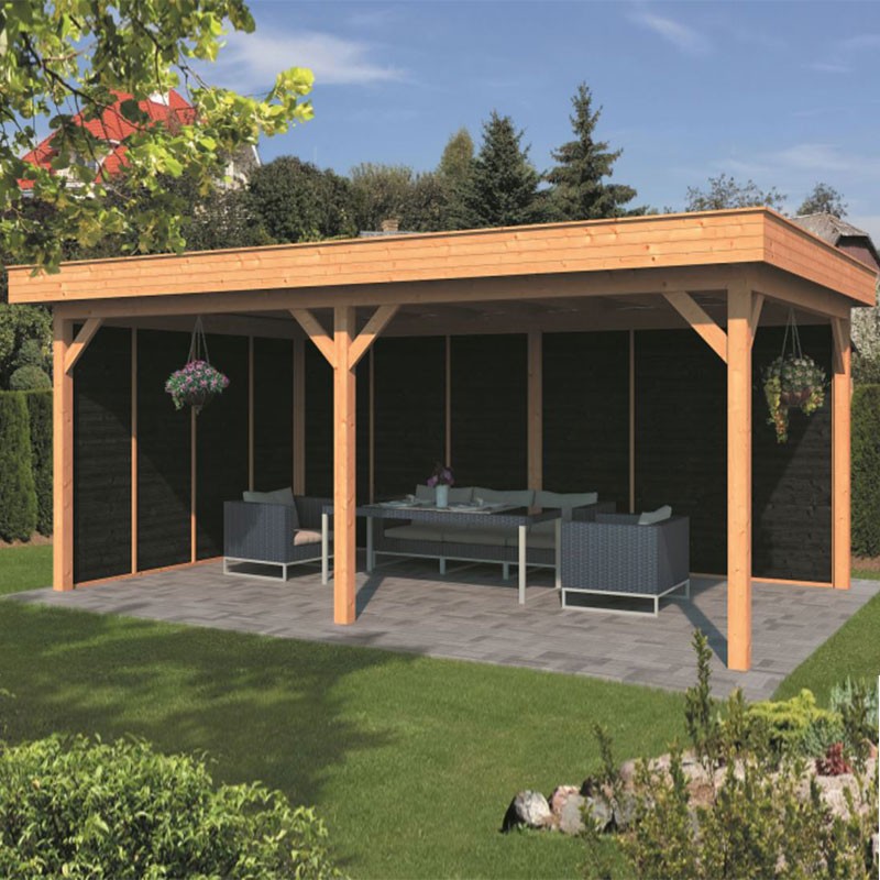 Tuindeco - Oslo XL type 2 modular garden building - Black wall