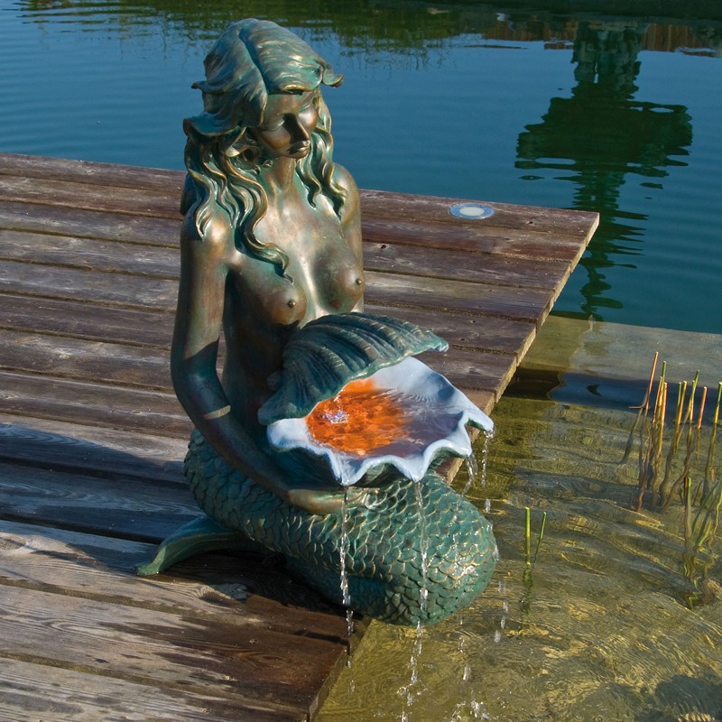 1386064 AA OSLO - POLYRESIN THE SIRENE BEACH 600L/H 78X34X46CM
