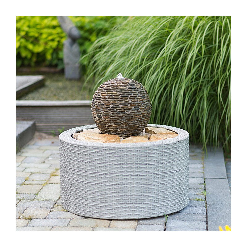 1322039 DECOWALL WICKER VII - RETE GRIGIA PER CONTENITORE 90L