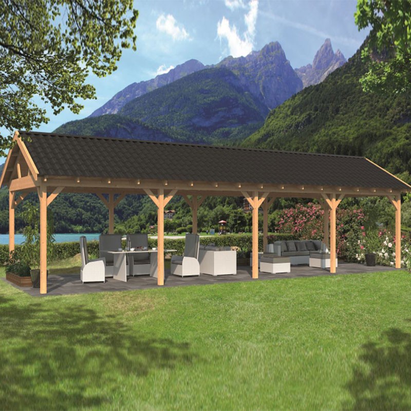 Tuindeco - Edifício de jardim modular Hamar XL tipo 9