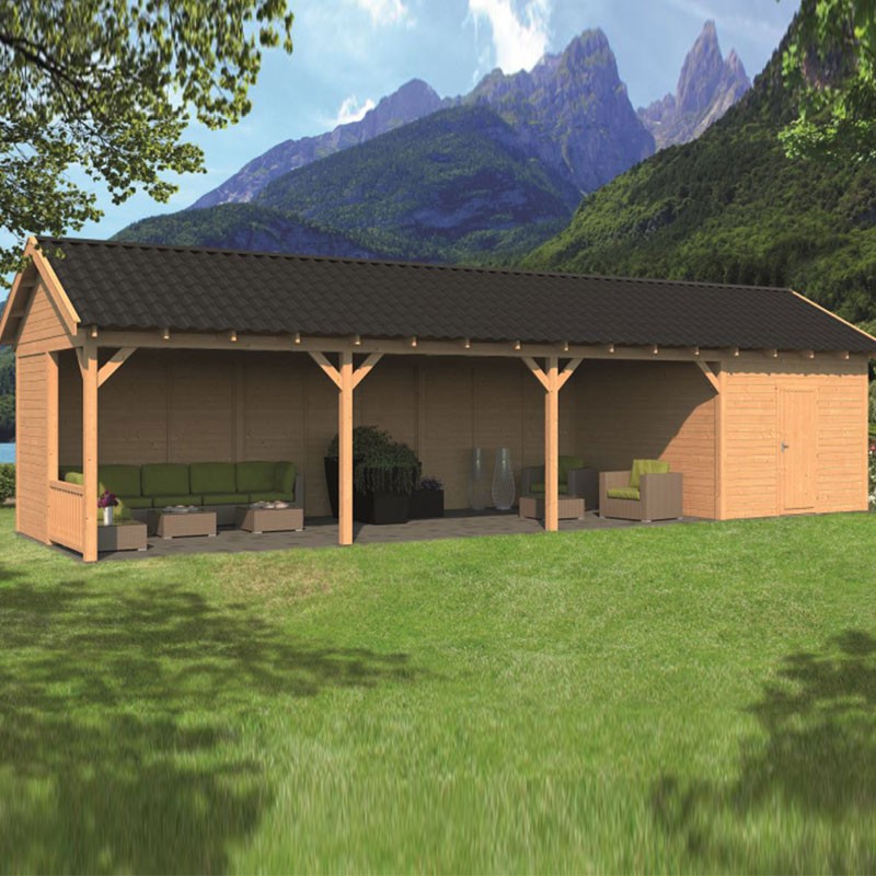 Tuindeco - Hamar XL modulaire tuinbouw type 10 - Natuurlijke wand