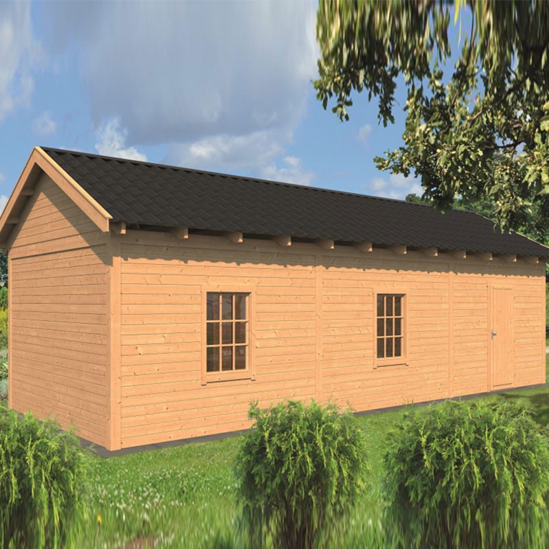 Tuindeco - Modular garden building Hamar XL type 8 - Natural wall