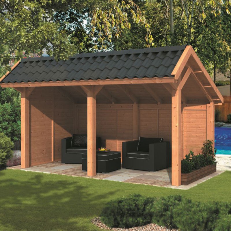 Tuindeco - Bergen L, caseta de jardín modular tipo 2