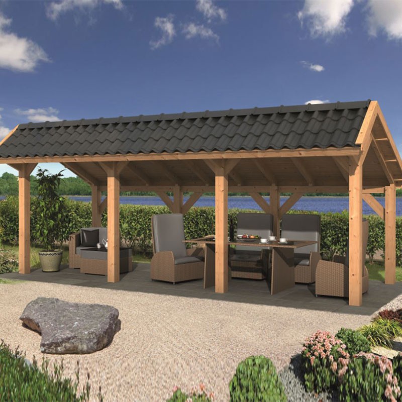 Tuindeco - Caseta modular de jardín Bergen tipo L 5
