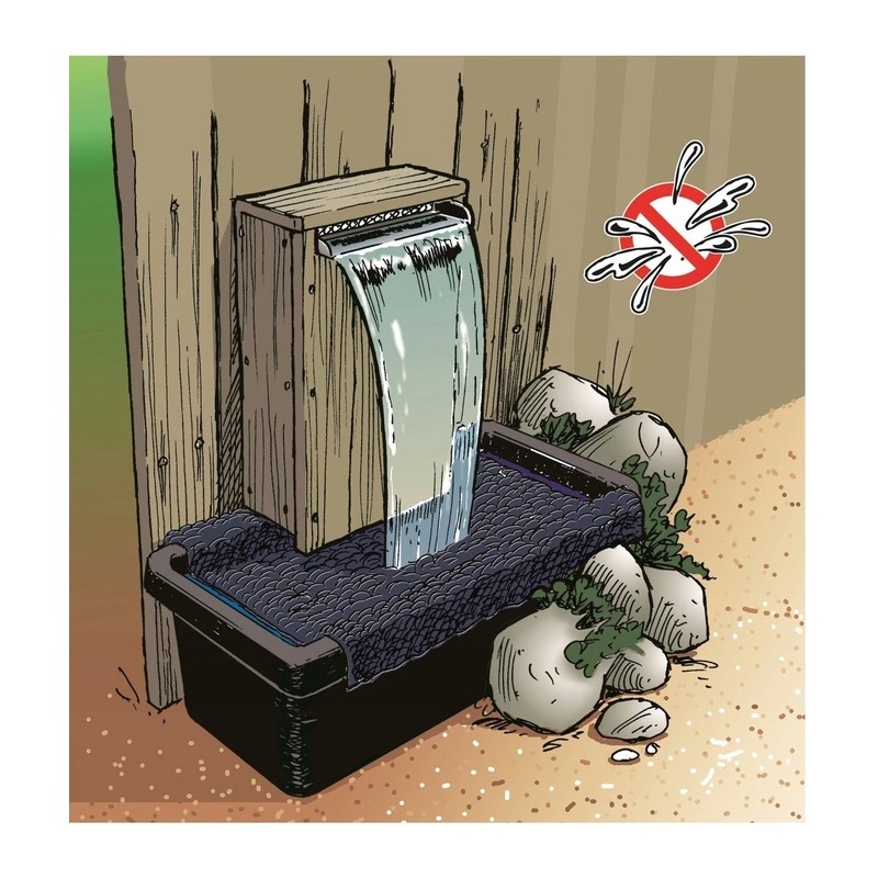 1312086 NIAGARA 60 - CASCATA IN ACCIAIO INOX 604 10X60X12.5CM