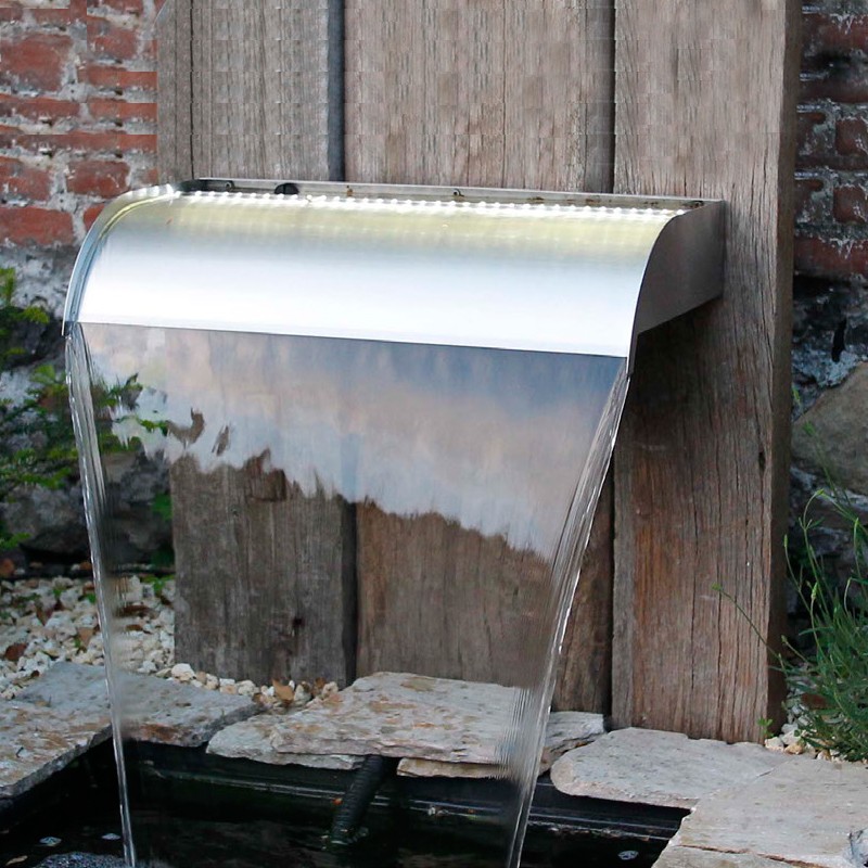 1312106 NEVADA 60 - CASCATA IN ACCIAIO INOX 604 13X60X33CM