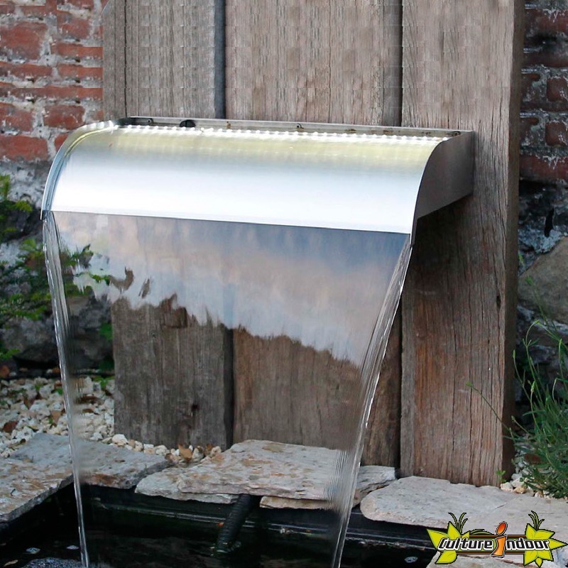 1312108 NEVADA LED 30 - WATERFALL STAINLESS STEEL 304 13X30X33CM