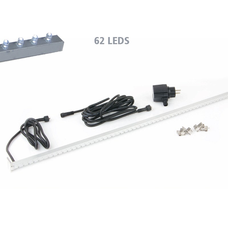 1312117 TIRA DE CHUMBO 90 - LUZ DE REGRA 62 LEDS BRANCOS 90CM