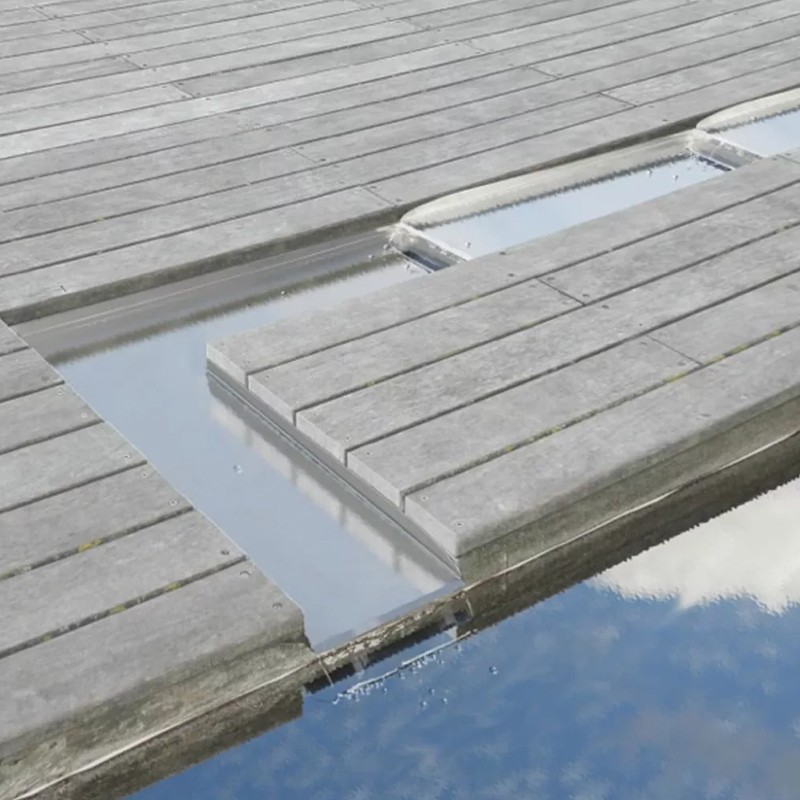1312014 WOLGA. STRAIGHT - STAINLESS STEEL STREAM 304 4X30X98CM