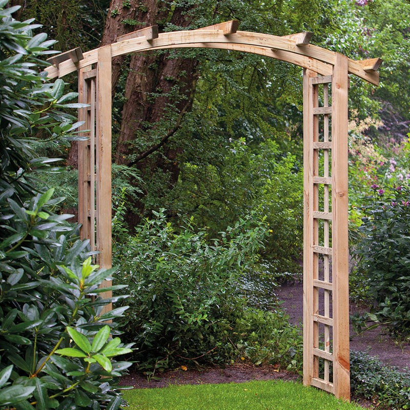 Tuindeco - Juego completo para pérgola arqueada - An 120 X An 54 X An 215 cm