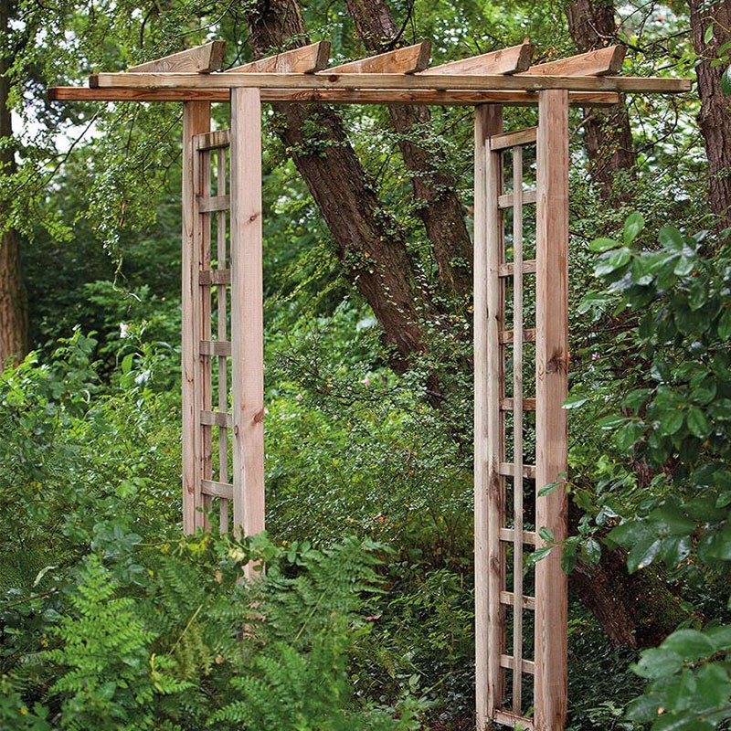 Tuindeco - Set for right pergola - W100 X D54 X H210 cm
