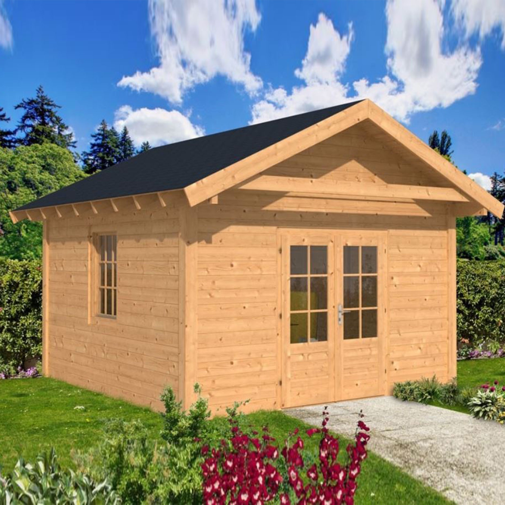 Tuindeco - Casetta da giardino Tubbergen rivestimento non trattato