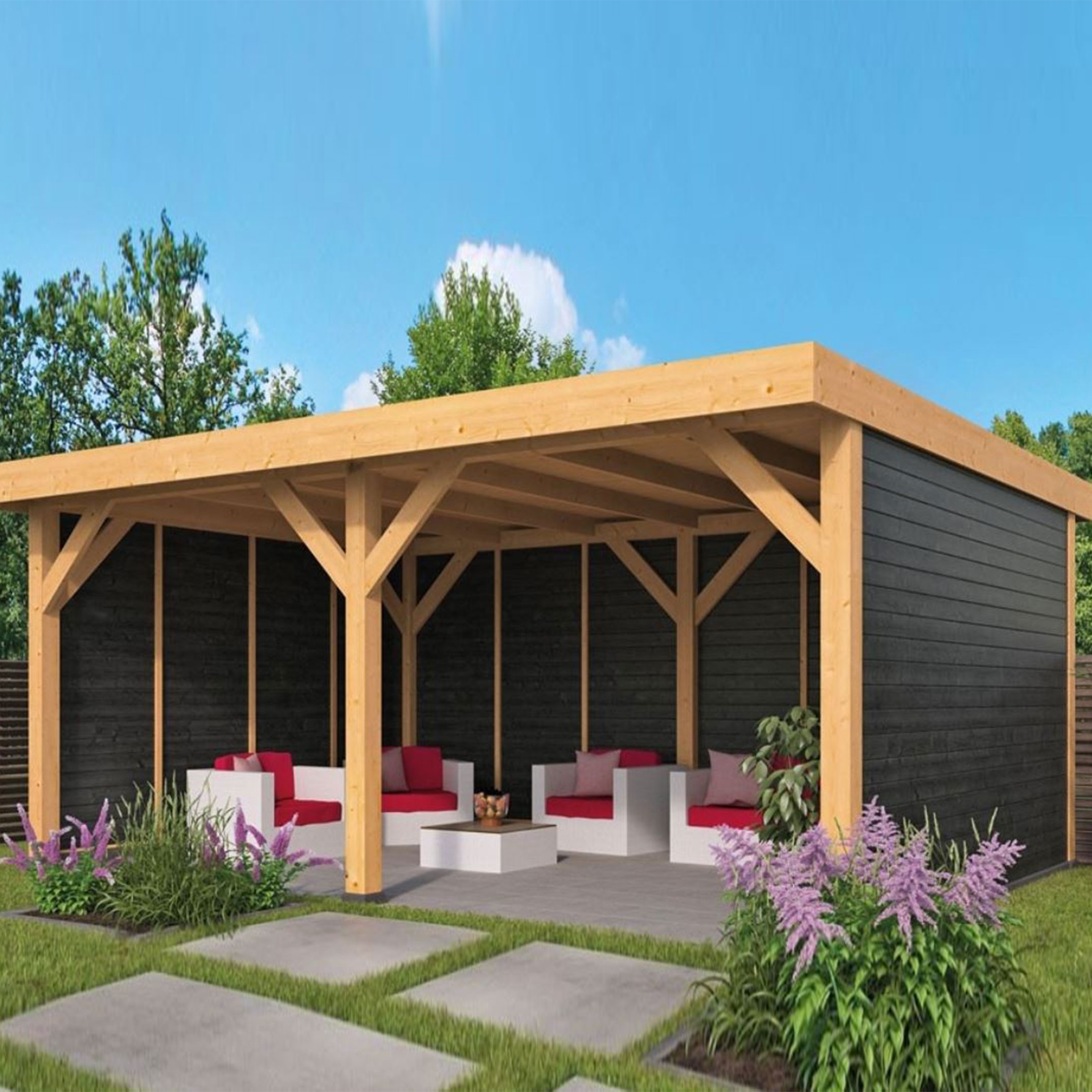 Tuindeco - Wezep Garden Shed - Black